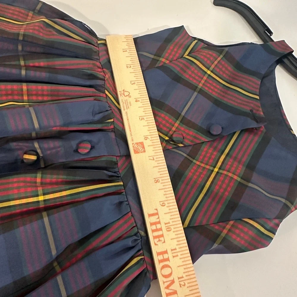 Ralph Lauren Plaid girls holiday Dress in Blue and Red